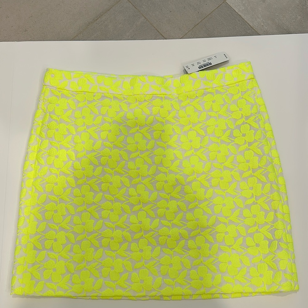 J.Crew embroidered skirt